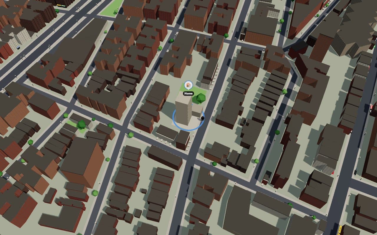 Brooklyn from above on a sunny afternoon